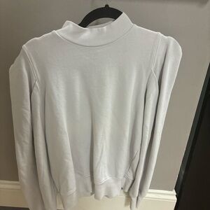 Agolde Light Gray Turtleneck Sweater